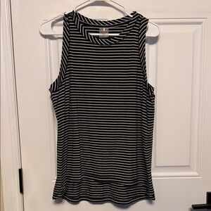 CALIA black and white stripe tank top